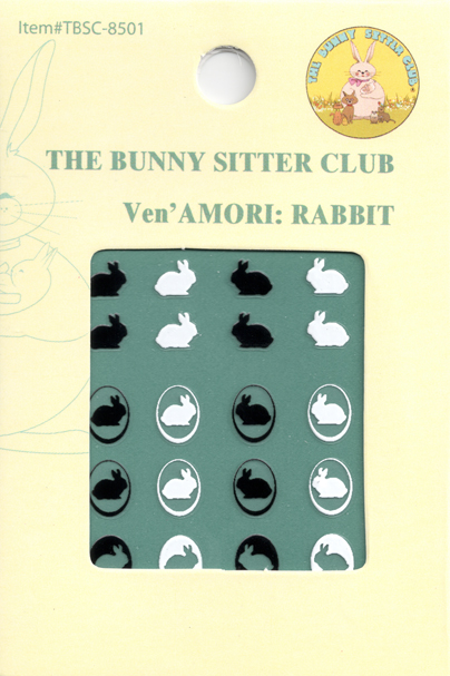 Rabbit nail decal